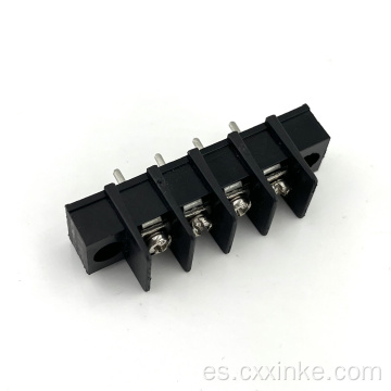 Bloque de terminal PCB tipo cerca de tornillo de 7.62 mm con orejas